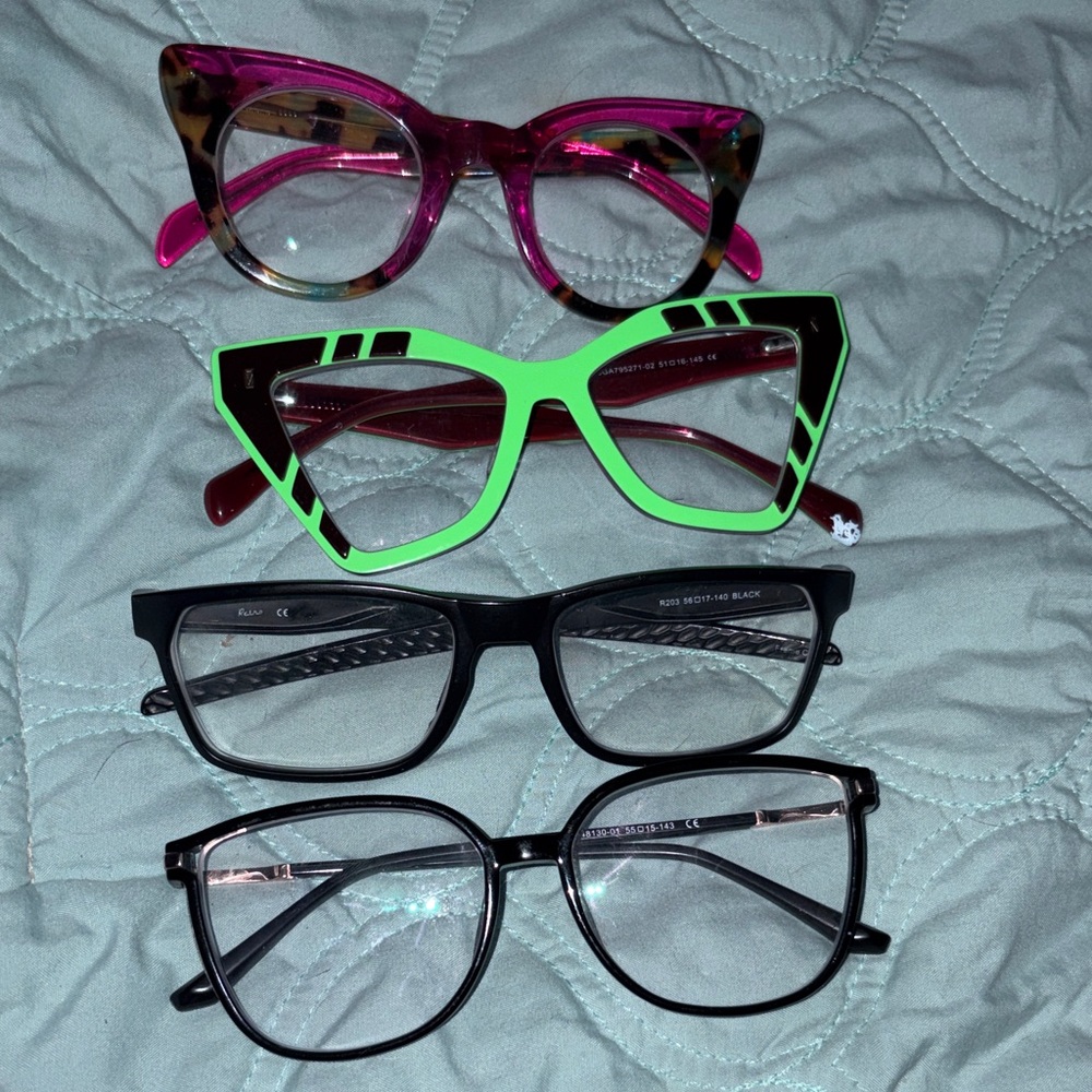 Glasses frames set of 4